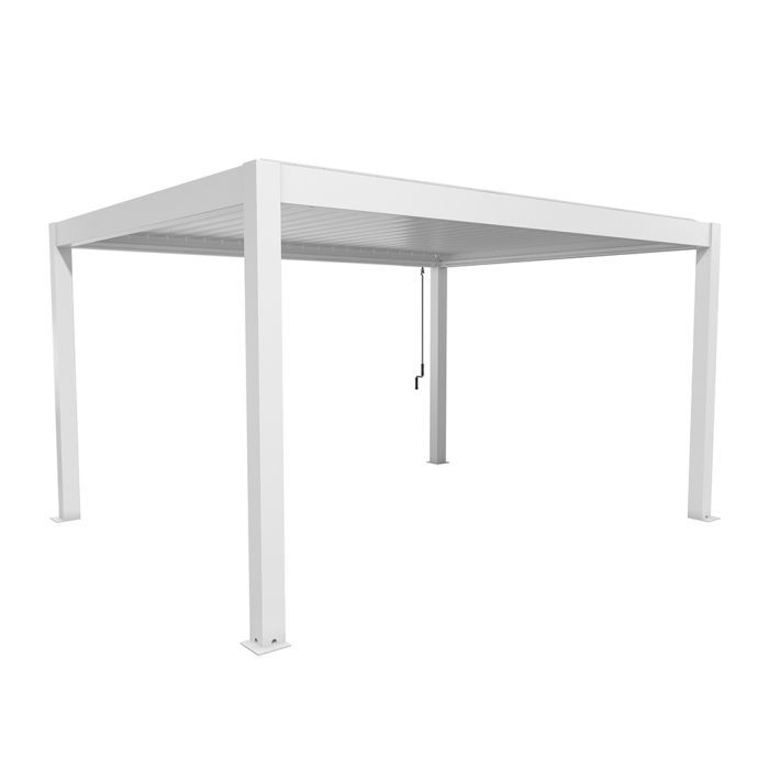 Zahradní hliníková pergola 450x350, bílá - Biohort