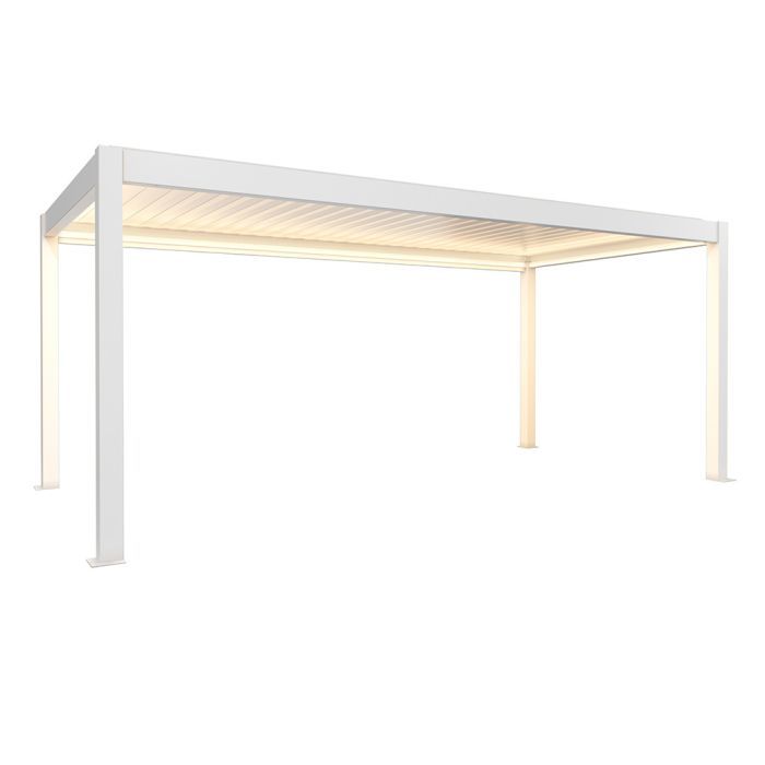 Zahradní hliníková pergola 600x300, bílá - Biohort