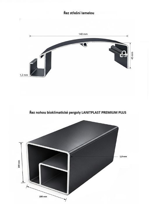 Hliníková bioklimatická pergola PREMIUM